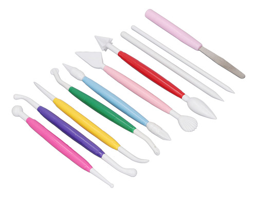 Juego De Herramientas Para Fondant Para Tartas, 10 Piezas, P