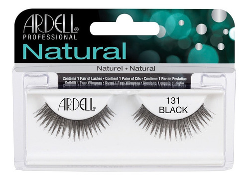 Pestañas Postizas Ardell Natural Lashes 131 Black