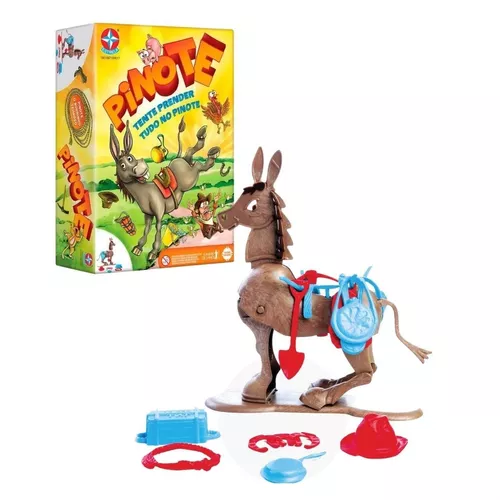 Jogo Pinote Original Estrela Burrinho Pula Brinquedo Família