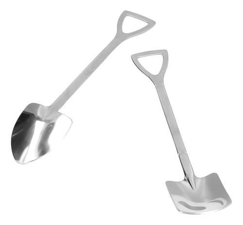Xu Cuchara De Pala, 2 Piezas De Acero Inoxidable,