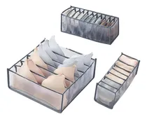 Comprar Set De 3 Organizadores Para Ropa Interior Color Negro