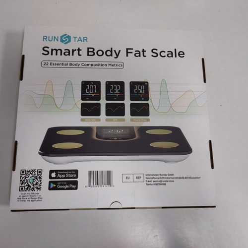 Báscula Runstar Para Peso Corporal, Báscula Inteligente Con