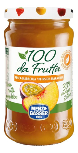 Geleia De Pêssegos E Maracujá 100 Da Frutta Menz&gasser 240g