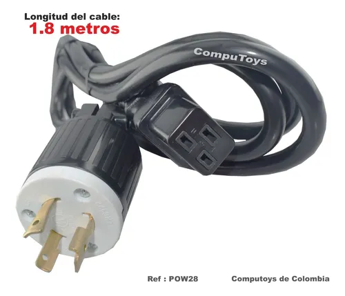 Cable Nema L6-20p Lock A Iec C19 1.8 Metros 14 Awg Computoys
