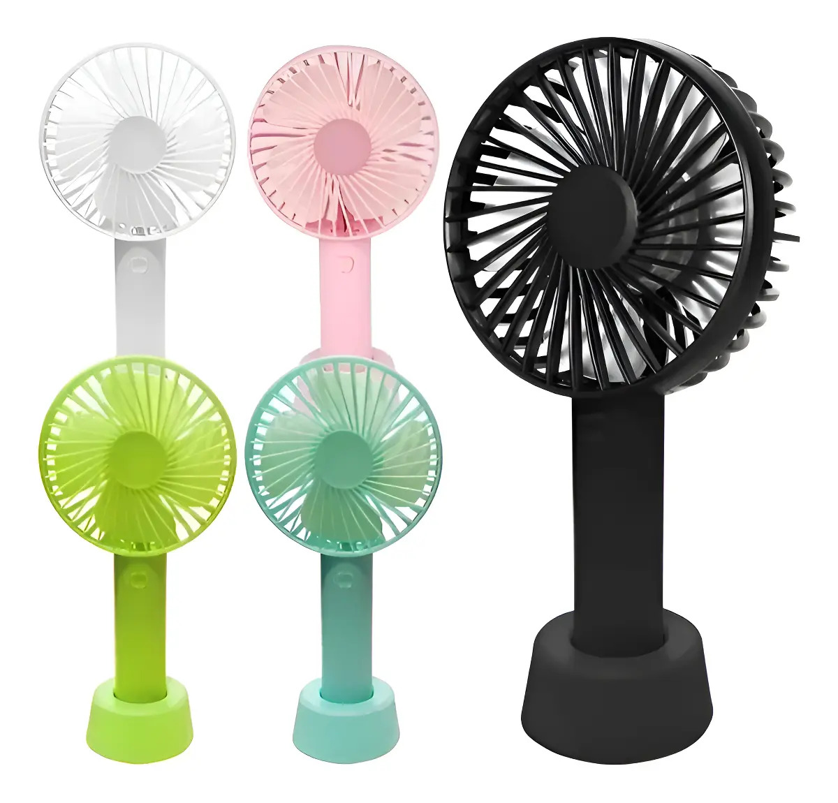 Ventilador Portátil De Mesa Recarregavel Usb Leve Pequeno Cor