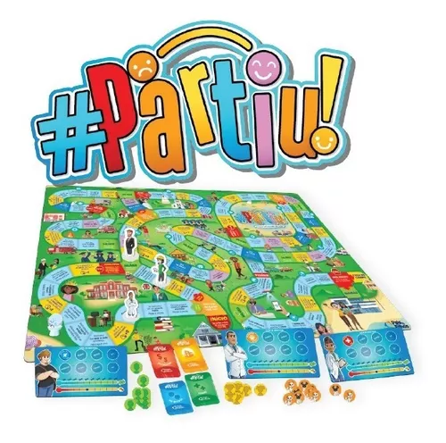 Jogo Partiu Tabuleiro Brinquedo Infantil Presente Criança Nf