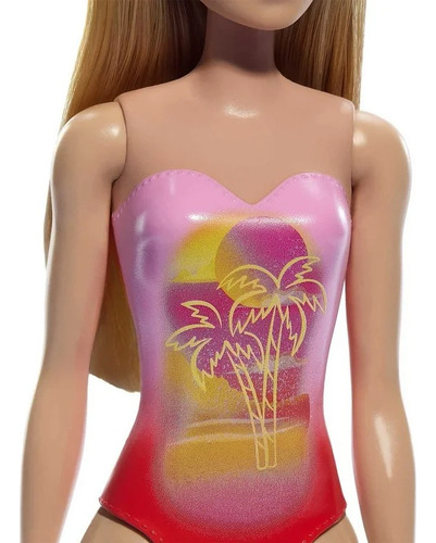Barbie Muñeca Rubia Traje De Baño Playa
