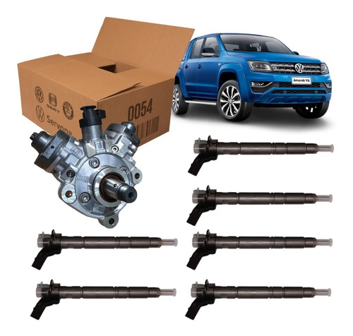 Kit Bicos Injetores + Bomba Amarok V6 Diesel Original Vw