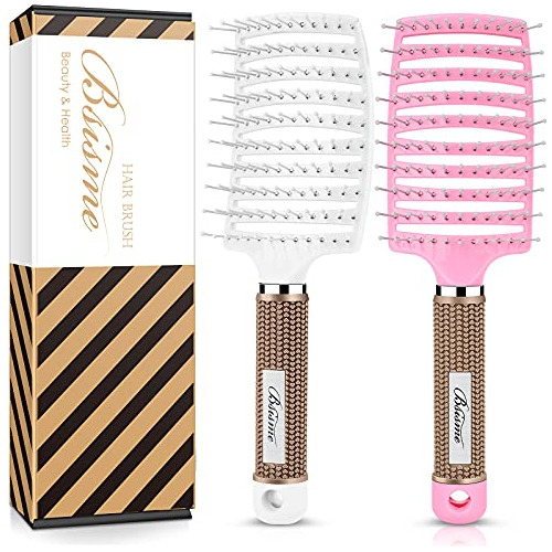 Hair Brush Set, Curved Vented Detangling Hair Brushes For Wo