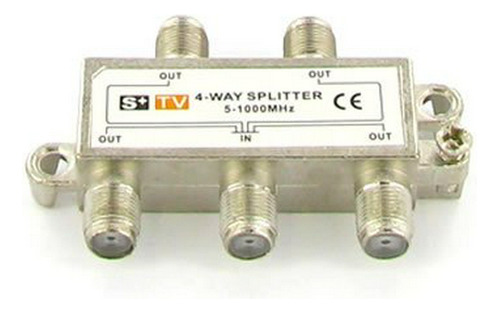 Valley Enterprises® 4-way Tv Coax Cable Splitter 1ghz