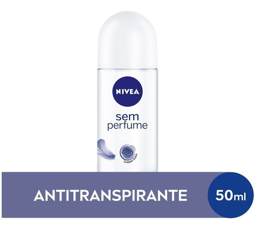 Desodorante Antitranspirante Roll On Sem Perfume 50ml Nivea Fragrância Lavanda