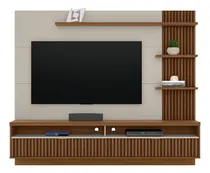 Comprar Panel de TV rasgado Araruna Linea Brasil de hasta 65 pulgadas, color freijó\u002Fblanco roto