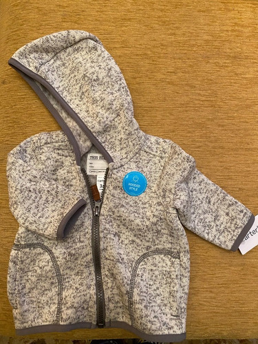 Campera Bebé Carters Con Capucha 3 Meses