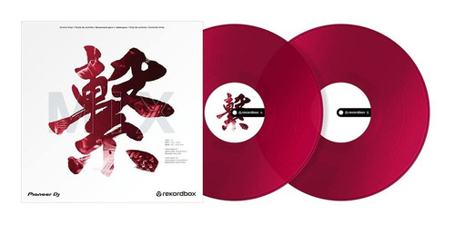 Pioneer Dj Rb-vd2-cr Rekordbox Control Vinyl Set 2 Rojo