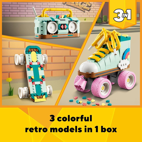 Lego Creator Kit De Construcción De Patines Retro 3 En 1, Se