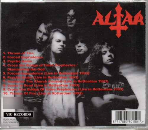 Cd And God Created Satan To Blame For His Mistakes (altar (2 Estándar