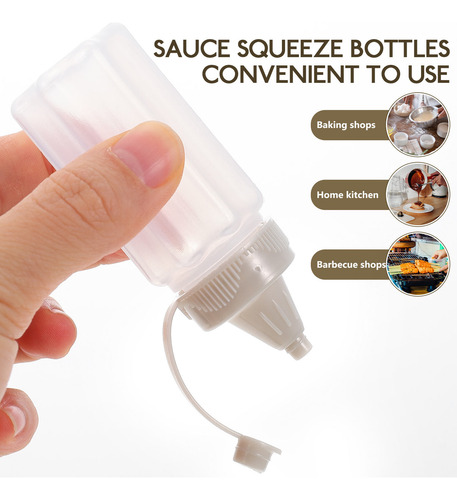 Botellas De Plástico Para Exprimir Salsas, 8 Unidades