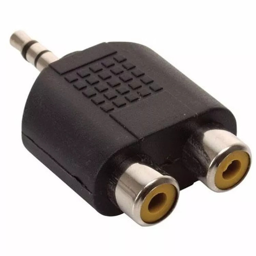 Adaptador Miniplug 3,5mm Estereo Mach A 2 Rca Hembra C0016