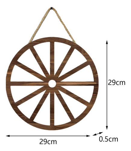 2 Uds Rueda De Carreta De Madera Rueda De Madera Decorativa