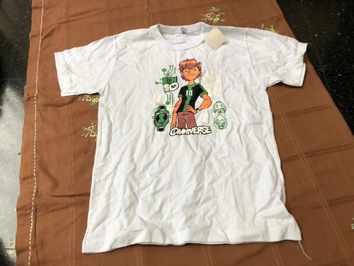 Remera Ben 1 0 Talle 10 Algodón Estampado (mr) Manga Corta