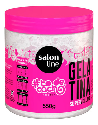 Salon Line To De Cacho Gelatina Super Volumen Gel X 550gr