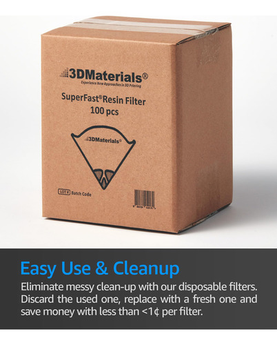 Superfiltro Desechable, 100 Unidades, Para Impresora 3d, Res