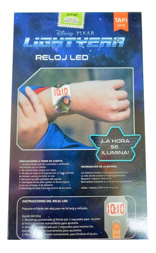 Imagen 7 de 9 de Reloj Led Lightyear Disney Pixar Jeg Dly01170 El Gato