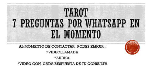 Tarot -preguntas Por Whatsapp En El Dia 