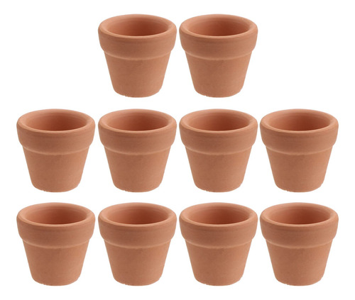 Set 10 Mini Macetas Terracota Cerámica Suculentas Guardería