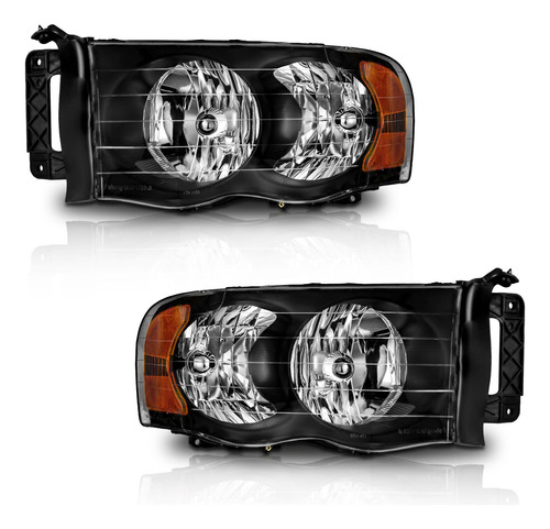 Conjunto Faro Halogeno Para Dodge Ram 1500 Pickup