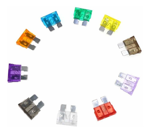 Pack 10 Fusibles, Fusible Para Auto Coche Automotriz Fusil