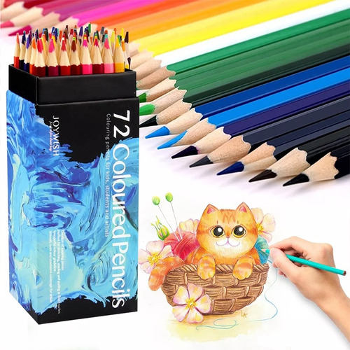 Lapices Colores Profesional Set De Colores Kit Dibujo 72 Pcs