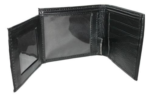 Cartera Hombre Piel Genuina Billetera Cuero Bifold Premium
