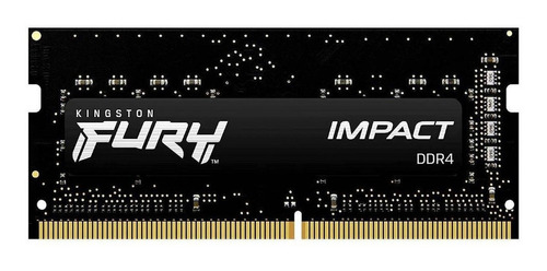 Imagen 1 de 2 de Memoria RAM Fury Impact gamer color negro  16GB 1 Kingston KF432S20IB/16