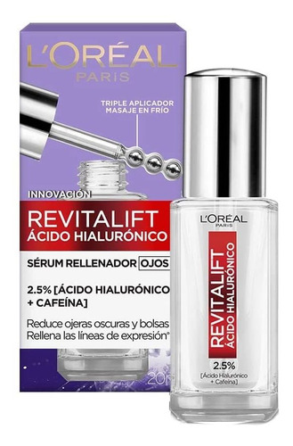 Serum De Ojos Revitalift Loreal Paris Ácido Hialurónico