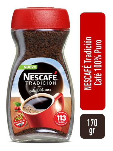Imagen 2 de 10 de Nescafe Tradicion Clasico Cafe Instantaneo Libre De Gluten