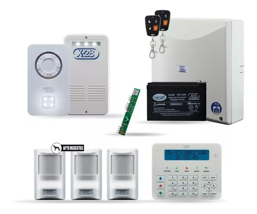 Kit Alarma Casa Full X-28 8 Zonas Inalámbrica Celular Remoto