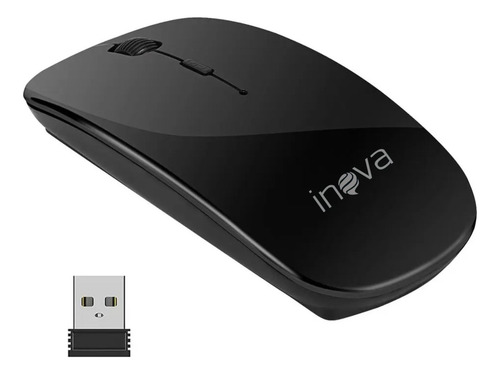 Mouse Sem Fio Wireless Óptico Usb Ergonômico Pc Notebook Pt