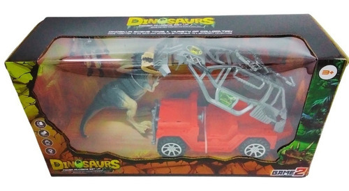 Imagen 5 de 6 de Set De Dinosaurio C/ Cuatriciclo + Figura Soldado Access Ed