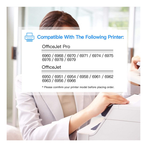 Lxtek Reemplazo De Cartucho De Tinta Compatible Para Hp 902