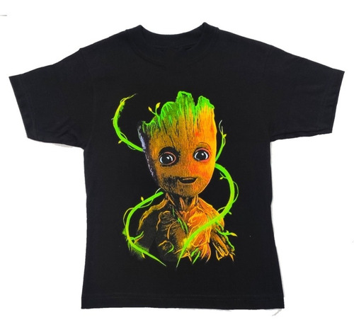 Camiseta Groot, Avengers, Guardianes De La Galaxia. Niño
