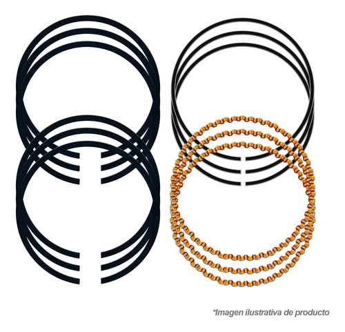 Jgo Anillos De Pistón 0.50 Xl-7 3.6l V6 2007/2009 Hastings