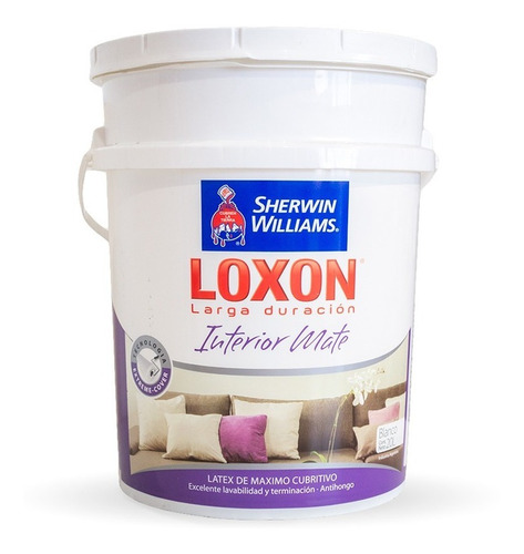 Latex Loxon Interior Mate Larga Duracion X 20 Lts 