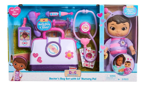 Maletín Medico Doctora Juguetes Con Bebe Lil 'nursery Disney