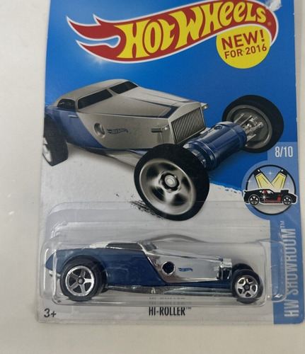 Hot Wheels 2016 Hw Showroom 8/10 Hi Roller Hotwheels Blue