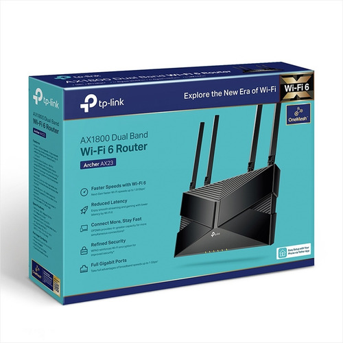 Router Gigabit Wifi 6 Dual Band Ax1800, Tp-link Archer Ax23