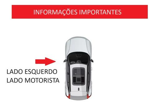 Lente Espelho Retrovisor Com Base Spin Lado Esquerdo