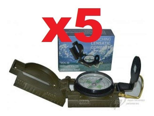 Brujula Tactica Militar Pack 5 Envio Gratis / Hiking Outdoor