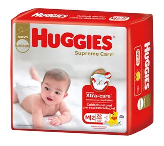 Pañales Huggies Supreme Care M 22 u