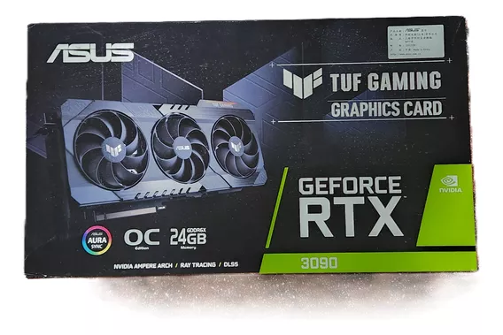 Placa Video Asus Tuf Rtx 3090 Nvidia Geforce 24gb Impecable